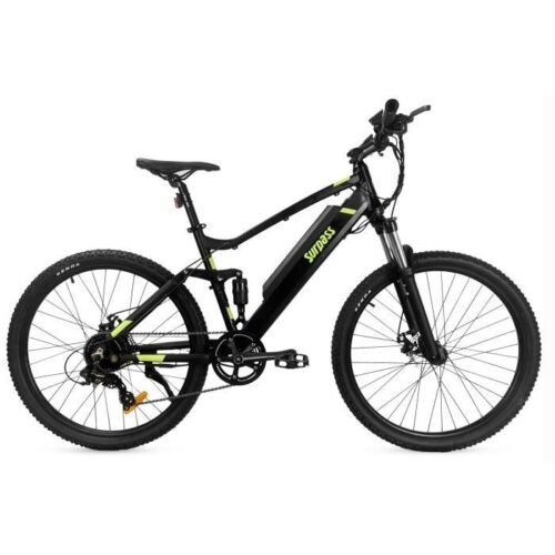 VTT Électrique SURPASS 27,5" Noir 8 vitesses Tout-Suspendu