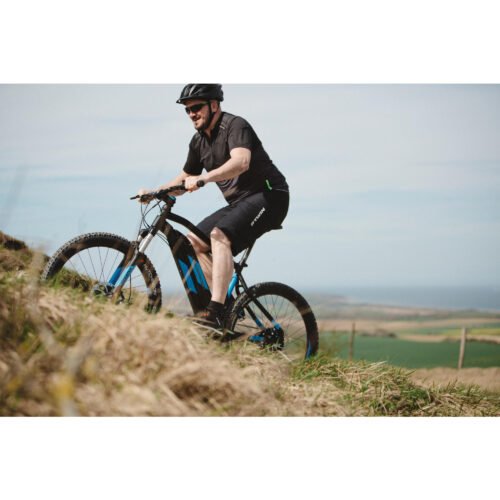 VÉLO VTT ÉLECTRIQUE E-ST 500 V2 NOIR BLEU 27,5" - Image 18