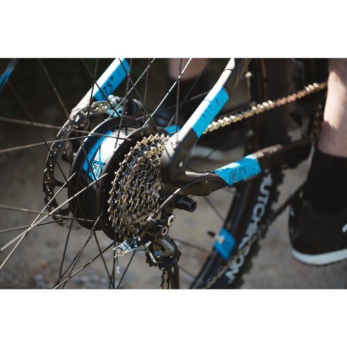 VÉLO VTT ÉLECTRIQUE E-ST 500 V2 NOIR BLEU 27,5" - Image 19