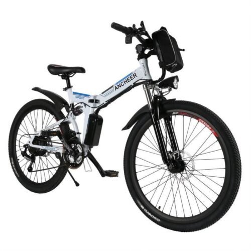 26" VTT Vélo électrique pliant homme - Velo de montagne cycles 22-30 km/h - 250W / 21 vitesses - Noir