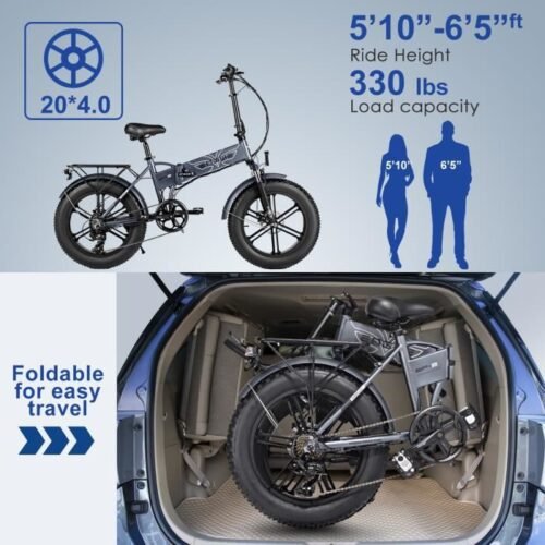 VTT Vélo électrique pliant 20" ENGWE EP-2PRO 750W - Image 4