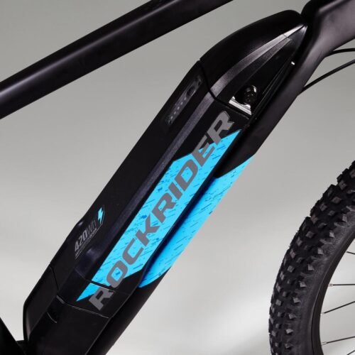 VÉLO VTT ÉLECTRIQUE E-ST 500 V2 NOIR BLEU 27,5" - Image 6