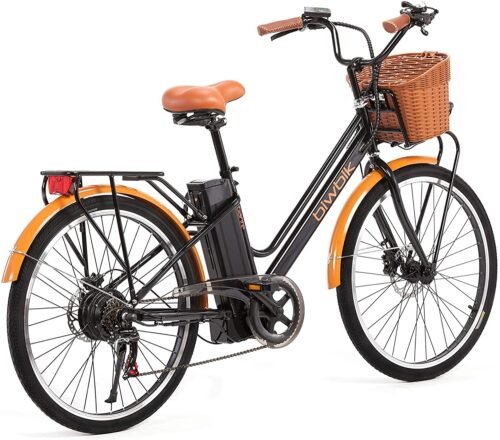 BIWBIK Vélo électrique Mod. Gante Batterie Lithium ION 36V 12Ah Noir - Image 3