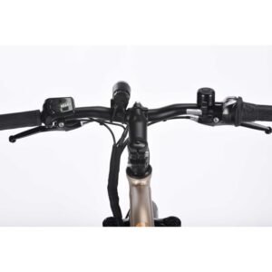 TVT Vélo électrique YATTWI 27,5" - Autonomie 45 km - 7 vitesses avec Shimano - Freins à disque - Cadre alu - Homme - Or - Image 3