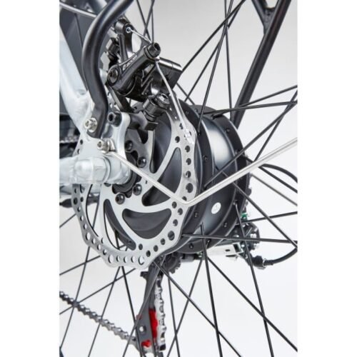Vélo électrique BiClou Porteur 26 gris : mot. roue arrière 250W batterie 280Wh - roues 26 pouces - autonomie 40km - garanti 3 ans - Image 3
