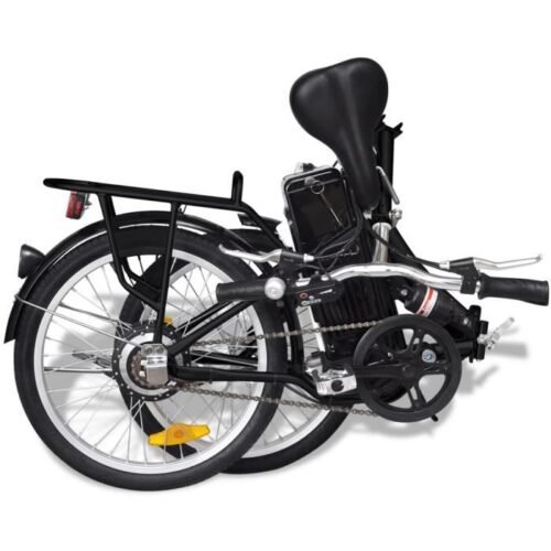 VIDALXL Vélo électrique pliant en alliage d'aluminium et batterie lithium-ion - Image 4