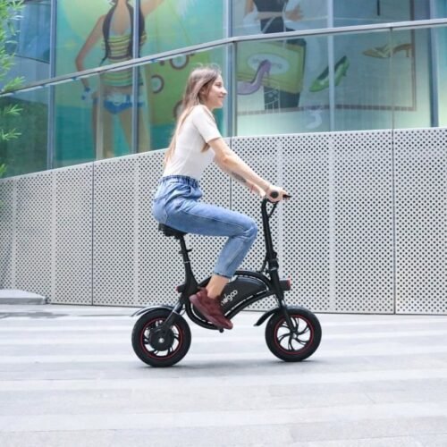 Windgoo Vélo Électrique Pliant 12" Vélo Adulte Vitesse jusqu'à 25 km/h, 15km la Longue Portée - B3 Noir - Image 4